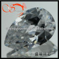 pear cut white cubic zirconia gemstone made in china